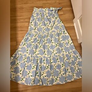 Who What Wear Tiered Floral Maxiskirt